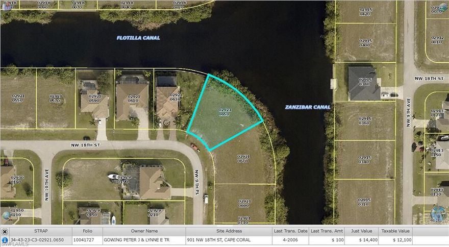 Beautiful oversized corner lot with on intersecting freshwater canal system with 150 feet of canal frontage! Located in the fastest growing area in SWFL! Perfect as an investment opportunity or to simply enjoy the ideal SWFL lifestyle. Waterfront lots are going fast! Don't miss this opportunity! Survey attached.