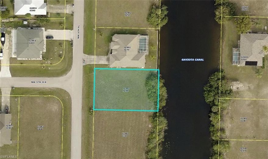 Waterfront lot on a wide canal in NW Cape Coral.  Easy access to area schools, shopping, and entertainment.