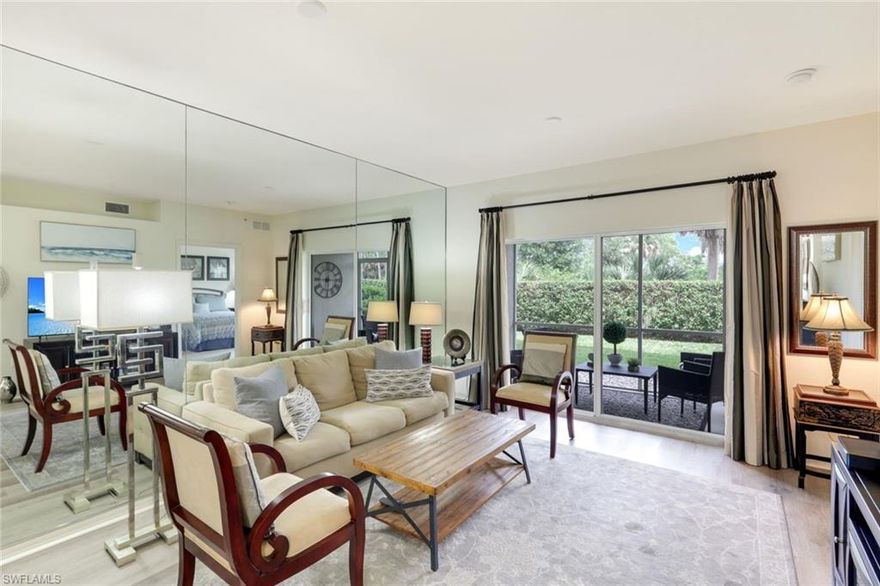 Incredible Value meets Wonderful Location! Botanical Place is in the heart of the wildly popular Bayshore Arts District. This vibrant community is anchored by the Naples Botanical Garden and home to numerous art galleries, popular restaurants and unique boutiques. Tucked into a quiet gated community, this PET FRIENDLY, 3 Bedroom, 2 Bath home has a spacious East facing screened lanai that opens to a lovely landscaped backyard (ideal for your furry friends). Offered fully furnished, the primary living area has newer luxury vinyl plank flooring. There is a private one car garage, and an external storage unit. The resort-like community clubhouse, pool/spa, grilling area, & gym are conveniently located in the adjacent building. For outdoor enthusiasts, Sugden Regional Park is just next door (with swimming, kayaking/SUP, playgrounds, walking trails) and the famous National Pickleball Center is about a mile away. This is an excellent investment opportunity or an ideal seasonal/year-round home -- priced very attractively!