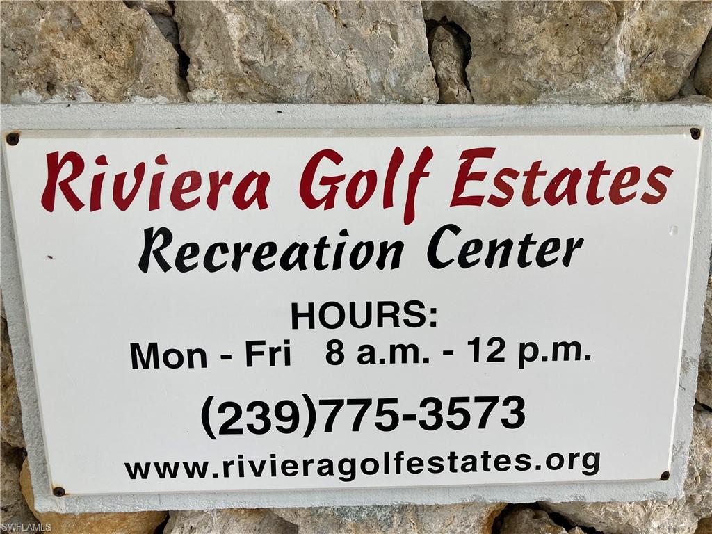 RIVIERA COLONY GOLF ESTATES - Residential