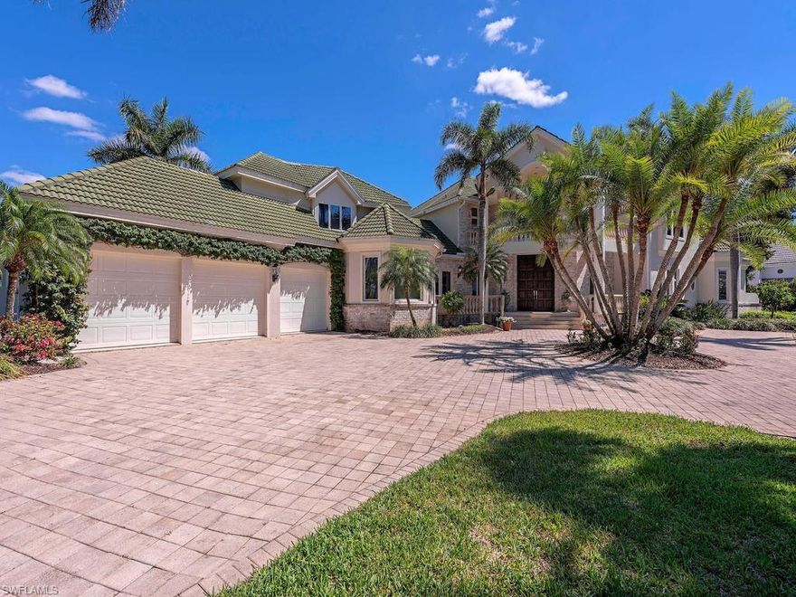 This one-of-a-kind residence is a boater’s dream with 257 feet of water frontage!  Upon entry you are met with a winding staircase and two-story volume ceilings in the foyer and living area.  Home features a study, fireplace, chef’s kitchen, three-car garage and inviting pool and spa.  This property won’t last long and is ready for your finishing touches. Located in prestigious Port Royal with Port Royal Club membership eligibility. Property is being offered as-is