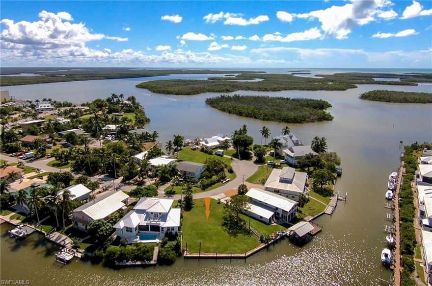Beautiful water views on converging canals with deep water, direct Gulf access - no bridges.  Seawall with French drain.  Just minutes to pristine beaches and world class fishing. Goodland offers 2 marinas, 2 county parks, several restaurants & a post office.  Street legal golf carts permitted.  Seller is a licensed Florida real estate agent.