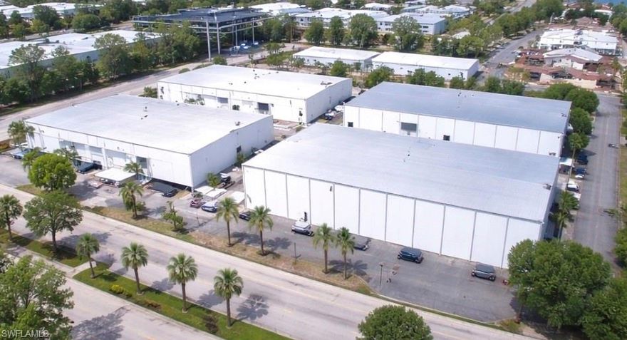 PREMIER SHALLOW-BAY INDUSTRIAL SPACE
Mercantile Business Center is a professionally maintained, multi-tenant industrial park offering flexible unit sizes in the heart of Naples’ core industrial corridor.
Located just off Livingston Road with immediate access to I-75, the property provides exceptional visibility, accessibility, and functionality for a wide range of industrial and service users.
Units from ±1,100 SF to ±16,000 SF
Flexible configurations
Ideal for contractors, trade services, light manufacturing, distribution, marine, HVAC, plumbing, electrical, and service-based businesses

BUILDING FEATURES
Four (4) buildings totaling ±88,000 SF
Clear heights ranging from 16’–22’
Grade-level overhead doors
Private restroom in most units
Approximately 95% HVAC-equipped
Separately metered utilities
Ample on-site parking (203 spaces)
Professionally landscaped and recently upgraded
LEASE TERMS
Flexible lease terms available
Tenant improvement packages available