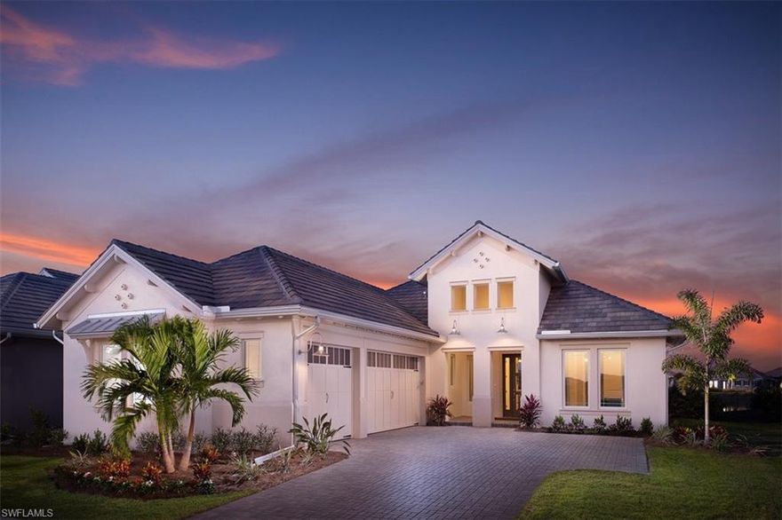 This is one you’ve been waiting for! Welcome to the EXQUISITE BARELY LIVED IN former Stock Model. It’s LIKE NEW! This four bedroom + den (fifth bedroom) home is being sold with FABULOUS CUSTOM INTERIOR DESIGN by One of Florida‘s top interior designers. Nestled in the Isles of Collier Preserve, this ELEGANT home comes with a CUSTOM HEATED GAS AND ELECTRIC SALT WATER POOL and SPA with LED lights and OUTDOOR KITCHEN that overlooks the STUNNING LAKE VIEW from the PICTURE WINDOW SCREENED LANAI. Inside the home, notice the LUXURIOUS,TOP OF THE LINE: GORGEOUS LIGHT FIXTURES, chefs kitchen, GAS COOKTOP, WARMING DRAWER,QUARTZ countertops, CRAFTSMAN WOODWORK throughout, beautiful flooring, and so much more. The offering is FULLY FURNISHED and includes many extras such as ARTWORK, PLANTATION SHUTTERS and SILHOUETTE blinds, fully automated HURRICANE SCREENS throughout the lanai, IMPACT WINDOWS AND DOORS, and all patio furnishings. What a perfect SPOT TO ENTERTAIN! The three car garage has room for all the toys. Amenities include 8 miles of hiking and biking trails, tennis, Pickleball, Resort and lap pools, kayaking, fitness center and the Overlook Bar and Grill. This BEAUTIFUL home is located only 10 minutes from the well renown 5th Avenue downtown Naples and beaches.