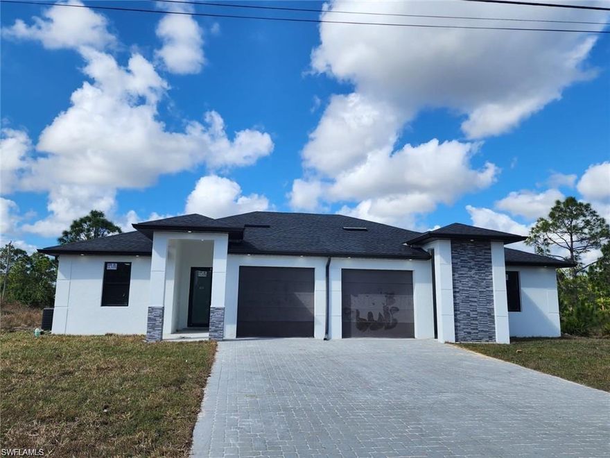 Don’t miss your chance to make this beautiful new construction your home! This charming unit boasts 1,200 sq. ft. of living space, featuring 3 spacious bedrooms and 2 modern baths. Enjoy the convenience of in-unit laundry and a one-car garage. This property is packed with upgrades, including elegant 32x32 porcelain tile flooring throughout, sleek modern acrylic cabinets with soft-close features, and luxurious quartz countertops. Additional highlights include an efficient sprinkler system, stylish pavers, a Ring security system, and so much more. Come see for yourself—this is the perfect place to call home!
