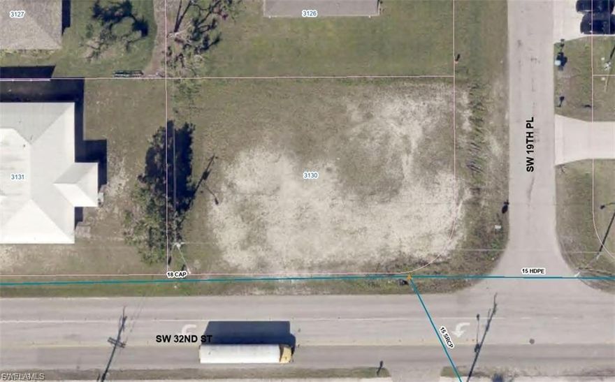 Invest in this prime corner lot in Cape Coral's sought-after neighborhood. Ideal for investors or future homeowners alike, the plot offers unmatched design flexibility, perfect for a custom-built home or profitable resale. It's all set with city utilities, meaning fewer headaches down the line. Situated among upscale residences and close to essential amenities, the location amplifies investment potential. With shopping, schools, and recreation nearby, future homeowners will be lining up. Don't miss this rare find that combines convenience, flexibility, and profit potential.