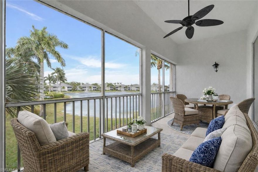 Live minutes from the beach in this move-in ready coach home. Soak in peaceful LAKE VIEWS from the spacious, expansive north-facing LANAI offering a quiet setting for a relaxing evening. HURRICANE-IMPACT SLIDING GLASS DOORS add storm protection & the home also features a DEDICATED ELEVATOR SHAFT already in place, making this an excellent option for long-term living or future accessibility. Inside, nearly 2,900 sq ft of living space feels open & polished w/ 8-FOOT SOLID-CORE DOORS, CROWN MOLDING, & TILE & LUXURY VINYL PLANK FLOORING throughout. The FULLY REMODELED KITCHEN (2022) anchors the home w/ WHITE CABINETRY, QUARTZ COUNTERTOPS, a WATERFALL-EDGE ISLAND, UNDER-CABINET LIGHTING, GLASS BACKSPLASH, CUSTOM WOOD PANTRY SHELVING, BUILT-IN BEVERAGE CENTER w/ WINE FRIDGE, EXPANSIVE BAR, & UPDATED STAINLESS STEEL APPLIANCES including GE STOVE, MICROWAVE, REFRIGERATOR & KITCHENAID DISHWASHER. Flows seamlessly into a spacious living area w/ a FEATURE ACCENT WALL & OVERSIZED 16-FOOT SLIDERS opening to the lanai. The PRIMARY SUITE offers a private retreat w/ ACCENT WALLS, DUAL WALK-IN CLOSETS, & an ensuite bath featuring DUAL SINKS, TRAY CEILING, WALK-IN SHOWER, & JETTED SOAKING TUB. Three additional generously sized GUEST BEDROOMS, a FLEX SPACE perfect for an office or media room, & TWO FULL GUEST BATHS allow guests to spread out comfortably w/ privacy. The PRIVATE ATTACHED 2-CAR GARAGE includes CEILING-MOUNTED BIKE STORAGE FOR 4 BIKES, EXTRA STORAGE, a REFRIGERATOR THAT CONVEYS, & the ability to CLOSE THE GARAGE DIRECTLY FROM THE KITCHEN. SOME FURNISHINGS MAY REMAIN, offering a MOVE-IN-READY opportunity. Located in the desirable community of Lemuria, where the HOA covers LANDSCAPING, WATER, SEWER, CABLE, INTERNET, PEST CONTROL, & more, w/ RECENT ROOFS, FRESH EXTERIOR PAINT, NO PLANNED ASSESSMENTS, RESORT-STYLE AMENITIES, & a prime location just 5 minutes to VANDERBILT BEACH & close to MERCATO, VENETIAN VILLAGE, & DOWNTOWN NAPLES, Lemuria offers TENNIS COURTS, COMMUNITY POOL, UPGRADED CLUBHOUSE, FITNESS CENTER, KITCHENETTE for gatherings, & SIDEWALKS ON BOTH SIDES OF THE STREET, making it the ideal place to enjoy an active, social, & relaxed Naples lifestyle. Move in & start enjoying the best of Southwest Florida living.