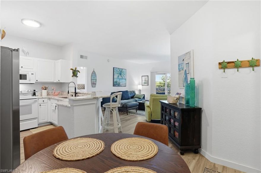 Welcome to Gardens at Beachwalk, located in a beautiful, well-maintained neighborhood offering both convenience and coastal living. Enjoy being less than 4 miles from Fort Myers Beach, just 5 miles from the Sanibel Island Causeway making it easy for beautiful seaside days and sunsets. Everyday essentials are just minutes away, with Target and Publix within a half mile, along with a variety of great dining options nearby. This prime location combines comfort, accessibility, and an exceptional lifestyle in one of the most desirable neighborhoods in Fort Myers.