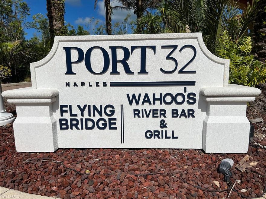 35 x 11 x 11 dry slip stowage located at Port 32 on the top level - so no dripping from other boats!!  As one of the best run marinas in SW Florida, Port 32 offers concierge service  - your boat will be ready dockside waiting for you. They also provide flush-out, pump-out, ice to members, and power-washing services which are all included in the low monthly fees. The stowage barns have monitored security and are hurricane rated. Take advantage of all the amenities Port 32 has to offer including a resort-style pool, poolside chickee bar, casual and club-style dining. Low monthly fee of only $112.   Also available either separately or as a package, is a RARE opportunity to purchase a 15 x 25 STORAGE UNIT for $70,000, and own 375 square feet of storage space - use it for your holiday decorations, overflow from your own home or garage, inventory, etc. This is the largest storage unit at the marina and the only one that has ever come up for resale.