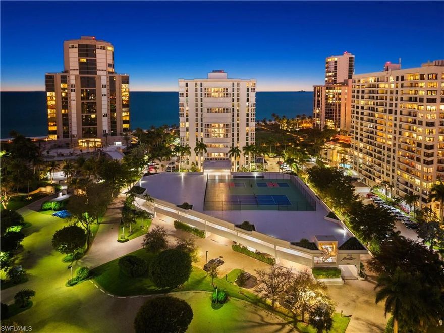 Where luxury meets the energy of city living.

At 4401 Gulf Shore Blvd N, Unit D-806, you experience the perfect merge of refined beachfront luxury and the vibrant lifestyle of Naples. Wake up to the calming sound of the Gulf, step out onto sugar-white sand just beyond your backyard, and within minutes find yourself dining, shopping, and enjoying the social energy of Venetian Village, Waterside Shops, Mercato, and 5th Avenue South.

This is a lifestyle where coastal serenity and city sophistication collide—where mornings begin with ocean breezes and evenings end with world-class dining, boutiques, and nightlife just moments away.

This stunning two-bedroom, two-bath residence captures the essence of effortless Naples luxury and is offered turnkey—fully furnished and ready to enjoy high-end living from day one. The open-concept living and dining areas are enhanced by elegant finishes and designer details, creating a sophisticated yet relaxed coastal atmosphere.
Monaco Beach Club residents enjoy exclusive beachfront living with a collection of resort-style amenities, including a heated Gulf-front pool and spa—one of the largest pools along Gulf Shore Boulevard - four grilling stations, tennis and pickleball courts, and secure bicycle storage. From the moment you arrive, a 24-hour staffed front desk and concierge ensure every detail of your experience is seamless, providing the comfort, security, and service expected from one of Park Shore’s most desirable beachfront addresses. Additional conveniences include garage parking, a car wash station, and an upgraded security system.

Location is everything. Just down the street, Venetian Village invites you to stroll waterfront boutiques, cafés, and some of Naples’ most beloved dining destinations. Whether it’s sunset cocktails overlooking the bay or a leisurely brunch steps from the water, everything you love about Naples is within walking distance.

This is more than a residence—it’s a front-row seat to the Gulf, the luxury lifestyle, and the effortless elegance that defines Park Shore beachfront living.