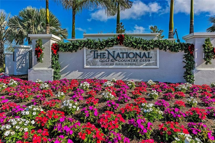 Welcome to this stunning, turnkey furnished 2 bedroom, 2 bath Arbor model condo in The National at Ave Maria. Perched on the top (fourth) floor, this beautifully maintained residence offers breathtaking lake and preserve views, perfect for enjoying peaceful mornings and relaxing evenings. Inside, you’ll find a bright, open layout featuring granite countertops, stainless steel appliances, and tasteful furnishings throughout, ready for you to move right in or start generating rental income immediately. One of the standout features is the transferable golf membership, providing access to a premier championship golf course along with the full suite of resort style amenities. Residents enjoy pickleball, tennis, a luxurious pool, and a state of the art fitness center, all designed to elevate your lifestyle. Located just minutes from Ave Maria’s charming Town Center, you’ll have easy access to dining, shopping, and frequent community events in a welcoming, family friendly atmosphere. This is more than a condo, it’s a lifestyle of comfort, convenience, and resort style living.