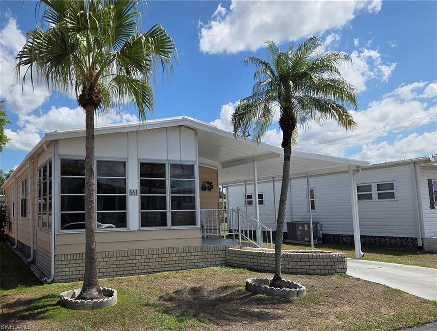 IMMACULATE & SPACIOUS! This fully-furnished double-wide is one of the NICEST units in Lazy Days! Located on a quiet street in a lovely, land-owned park with a beautiful heated swimming pool and lots of nice amenities, this METICULOUSLY MAINTAINED unit has been lovingly cared for and now it's Priced to SELL! LIGHT, BRIGHT & in MOVE-IN condition--Enjoy over 1,000 sq ft of air-conditioned living area. Both bedrooms feature WALK-IN closets. Master bedroom, easily accommodates a king size bed.Sunny Florida Room features glass windows. Washer & Dryer are in the shed. Newer water heater; New subfloors &  Solid floors throughout. Enjoy MAINTENANCE-FREE AFFORDABLE LIVING in the Sunshine State~~LOW taxes~~LOW monthly fee $185. Walk to the pool & enjoy a friendly 55+ Community w/lots of activities, 2 clubhouses, heated pool, shuffleboard, ponds, mature landscaping, street lights. Lazy Days is a great place to live year-round or as a 2nd home for warm weather enjoyment!