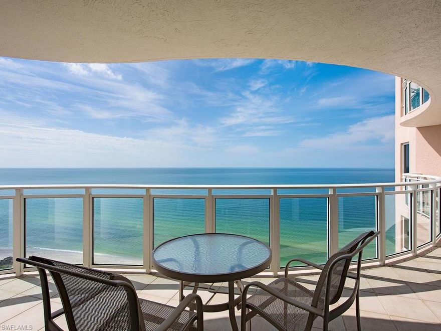 C.15467 - Desired and spotless BEACHFRONT JEWEL located in the Chic, Sleek, Brighton Tower! With the exception of Windsor, this residence is the largest condominium found on the beach in Bay Colony, on the perfect floor, showcasing all new hurricane-rated sliding glass doors and windows, wood flooring, chef's kitchen, sumptuous master bath, and tranquil seaside interior finishes. Show-stopping “front-and-center” open air Gulf views are enjoyed from almost every room. Happily, the family room and both en-suite guest bedrooms share a second and third east facing screened lanai, perfect for morning coffee and sure to spoil your family or guests. Enjoy the pleasure and prestige of both Bay Colony and Pelican Bay’s long menu of included Membership privileges: 2½ miles of beach to call your own, three private beachfront dining clubs, attended beach services, 3 active tennis centers, world-class fitness, life-long learning, and miles of biking and walking paths. World-Class Artis Center for the Performing Arts, The Ritz Carlton Naples, and upscale shopping and dining, all just steps away.