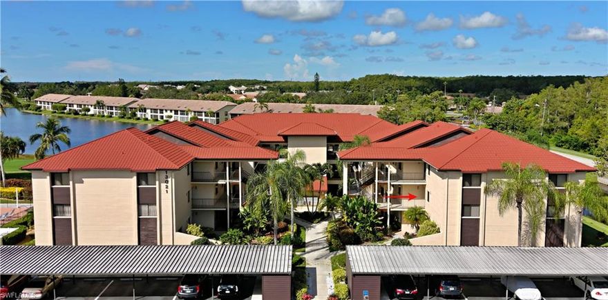 Wow! You don't want to miss out on this opportunity to live in one of the friendliest and very well-maintained communities in Fort Myers. This well cared for 2/2 turnkey home has a lake view which overlooks the beautiful greens at Cross Creek Country Club. The condo has been newly painted and comes with a service plan on the appliances. Your lovely lanai has a ceiling fan and easy to use hurricane shutters. The courtyard building has an elevator for your convenience. You'll have covered parking and an outside storage unit. You're steps away from the beautiful swimming pool. Other amenities at Cross Creek Country Club include an 18-hole Arthur Hills executive golf course and clubhouse, fitness center, pool, spa, sauna, tennis, pickle ball, restaurant, and much more. You're within minutes of the Gulf Coast Medical Center/ Hospital, beaches, shopping, restaurants, grocery stores, professional baseball training facilities known as the Minnesota Twins & Boston Red Sox, Bell Towers Shops, Whole Foods at the Daniels Market Place Shops, churches, Southwest Florida International Airport, and interstate 75. Don't forget to click on the link to view the photos and the virtual property tour.