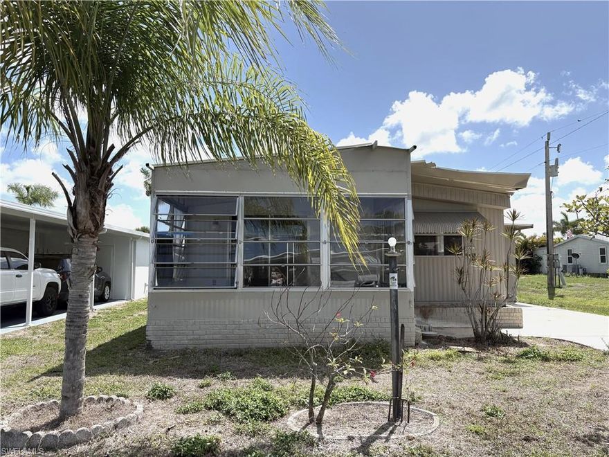 Own this home AND YOUR LAND while you Enjoy AFFORDABLE LIVING in the Sunshine State!  INVESTOR OPPORTUNITY! This is a DIAMOND IN THE ROUGH and potentially your getaway in Paradise. Make this 2 Bedroom/2 Bath unit exactly how you want it —your taste, your timeline, and your budget! The property is offered AS-IS and the List Price reflects needed repairs. (Note that you must commence work on a new carport within 60 days of purchase.) Lazy Days is a pet-friendly, people friendly, well-kept neighborhood with a LOW monthly fee of $185. Walk to the pool & enjoy a friendly 55+ community with an array of well-maintained amenities including two meeting hallls, a heated community swimming pool, shuffleboard, ponds, parks, nice landscaping, streetlights. RV & boat storage on-site. People look in other parks but come back to Lazy Days. PRICED RIGHT FOR IMMEDIATE SALE! Don't let this one get away!