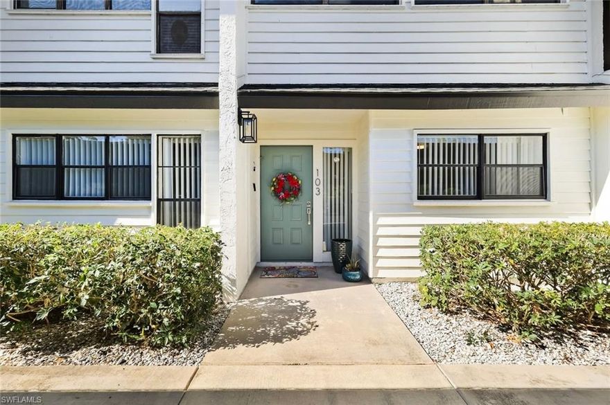 European Design, Sleek 24" Porcelain Floor Tile Throughout the 3 Bedroom, 2 Bath, Huge Sunroom Lanai (450 sq ft.) with Stone Tile, Lexan Panel and Super Screen with Exit Door the 360 Degree Golf Course View (Bear ) Along with Lake View. Quartz Counter Tops, Unique Coffee Station, Range, Large Refrigerator, Beautiful White Wood Cabinetry with Multiple Pull Out Shelves in Pantry. Third Bedroom near Kitchen, Could Be Used as an Office, offers a Large Closet. Primary Bedroom has  Hurricane Sliders to the Lanai, Separate Dual Sink Area, with Vessel Style Tropical Sinks, Extra Storage, All Cabinetry in the Home is Real Wood, Soft Close. Walls are painted a Soft White, Great For Artwork. Solid Carport Just Outside the Unit, Easy Access Entry. The Forest Country Club is Optional, Currently there are Membership Incentives for NEW Residents. Some amenities Listed Require Memberships- Children's Park, Dogs are Welcome in Dove's Nest- no weight restriction (with approval)- Leasing is permitted. Hotwire/Fusion Internet Included in Fees, Also Master Fee, water, sewer, garbage, pest, lawn, all Included in Quarterly Fee. Some amenities Listed Require Membership in the Country Club. Great Investment! RSW Airport 15 Min, Sanibel 20 Min, FMB 25 Min, Restaurants, Schools and Shopping Nearby. Bike to Lakes Park for Market Day, or Nearby Coffee Shop/Bakery. NOT an over 55 Community, Over 8 Miles of Sidewalks, Over 25 Lakes with Fish! Gated, 2 Manned Entry Gates. Come Live & Play In The Forest!