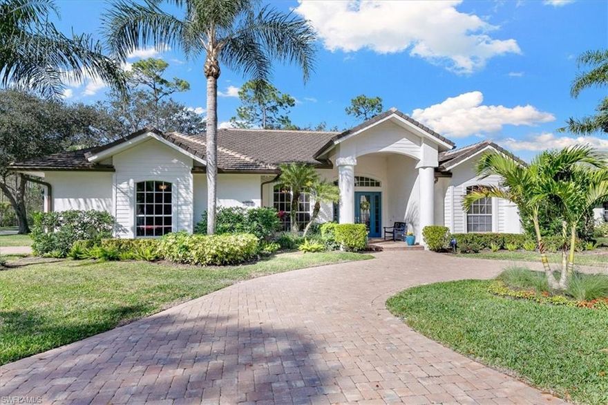 Location, Location, Location…one of the largest, quietest lots (.35 acre) in the back of Wilshire Lakes is a meticulously cared-for 4 BR plus den / 3 bath home. The open concept home is perfect for entertaining with high-end appointments and fixtures to include stainless steel appliances, new cabinets and countertops, designer lighting and fans, solid hardwood flooring throughout, designer closets and window treatments. Additional improvements include HVAC replaced in 2019 and a new roof in 2021. As for the outdoor space, the home features a saltwater heated pool installed in 2017 and lanai with panoramic screen. In addition, the home has a large backyard and side yard and a lake view.  The home is walking distance to a private entrance to North Collier Regional Park. Low HOA dues include access to 2 Wilshire Lakes community clubhouses, exercise room, pool and spa, 24-hour gatehouse, and discounted cable/internet. All of this West of I-75 in the highly-desirable area of North Naples.