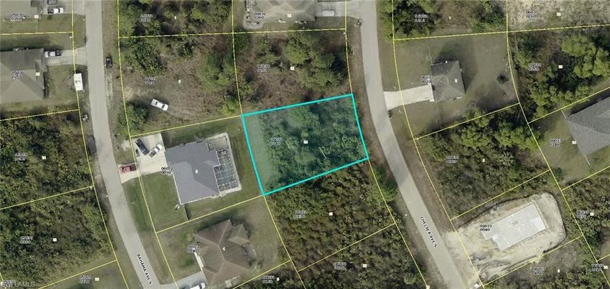 Residential building lot on a nicely paved street in an area of larger estate sized homes, excellent location just minutes to SR 82, I-75, Ft Myers and the SWFL International airport.
