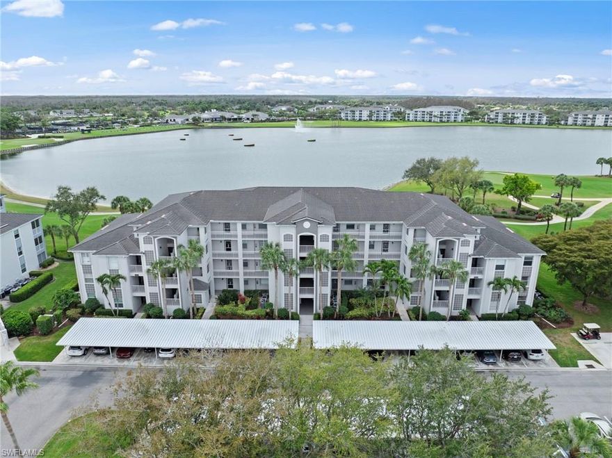 Rarely available end unit offering 2 Beds 2 Baths + DEN with beautiful lake and golf course views in the highly desirable Heritage Palms community. This light filled condo is truly move in ready and features thoughtful upgrades throughout including dovetail kitchen cabinetry, soft close drawers, and furnishings that are in like new condition. The open living space flows effortlessly to the screened lanai where you can relax and take in the peaceful water and golf course scenery, with the added protection of storm shutters for peace of mind. Major systems have already been updated with a new AC and hot water heater installed in 2020. The property also includes an assigned carport and a private exterior storage area, providing the extra convenience and space every homeowner appreciates. One of the community’s nine neighborhood pools is located just steps away, making it easy to enjoy a quick swim or spend the afternoon relaxing in the Florida sunshine.

Residents of Heritage Palms enjoy an unmatched lifestyle with a bundled golf membership that includes two award winning 18 hole golf courses, eight lighted Har Tru tennis courts, and six lighted pickleball courts. The community also features a full service activity center with a state of the art fitness facility and group classes, an active calendar of clubs and social events, a library, and multiple dining venues including the brand new Oasis retreat. Ideally located in Fort Myers, Heritage Palms offers easy access to Southwest Florida International Airport, shopping, restaurants, and the Minnesota Twins and Boston Red Sox spring training facilities, along with the area’s world famous beaches. Whether you are looking for a full time residence or the perfect seasonal escape, this property offers comfort, convenience, and a lifestyle you will love coming home to. Schedule your private showing today.