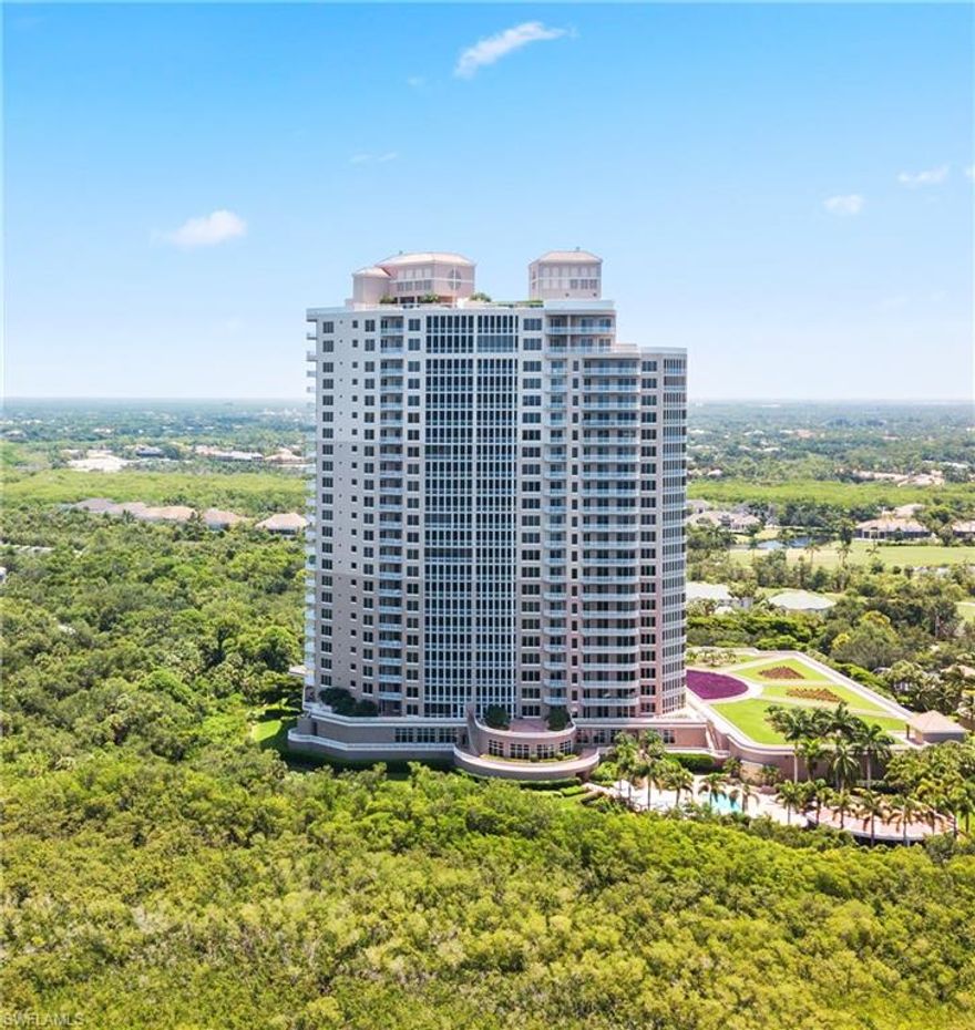 C8563- Spectacular gulf and bay views are just one of the many things this one-owner unit has to offer.  3 bedroom with 3 en-suite baths, plus powder room give your guests plenty of privacy.  Separate office/den off the master suite. Open floor plan with screened balcony and open balcony to enjoy majestic sunsets.  Professionally decorated with custom upgrades.  Coffered ceiling style, gourmet kitchen and upgraded appliances.   This stunning unit is situated in the highly desired community of Bonita Bay. Attached parking garage w/2 reserved spots, extra storage unit.  Tavira amenities are include rooftop terrace, club room, theater room, billiards room, golf simulator, gym, spa, pool & 2 guest suites. Bonita Bay residents enjoy a private beach, biking and walking paths, bocce, tennis, kayaking and more.   Bonita Bay Golf & Sports Memberships are available that includes 5 golf courses & championship tennis courts  This home is sure to go fast!