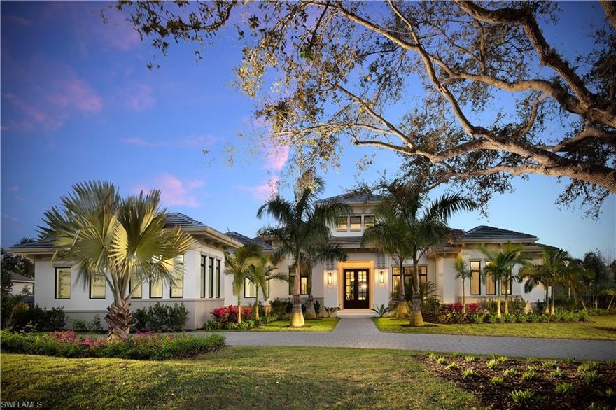 Welcome to the ATHERTON furnished model by Stock Custom Homes! From the moment you enter this wonderful home, you will appreciate the quality of workmanship that is Stock Custom Homes! Tray ceilings, open floor plan, exercise room, wine room, state-of-the-art appliances, spectacular golf view and an exceptional outdoor living space. No options spared in this 4,554+ sq ft model. The lush grounds of Quail West have made it the hidden gem of Southwest Florida for many years. 36-holes of golf designed by Arthur Hills. Enjoy the award winning newly renovated Grand Clubhouse. A Builder Incentive of $40K toward the house membership is currently being offered.