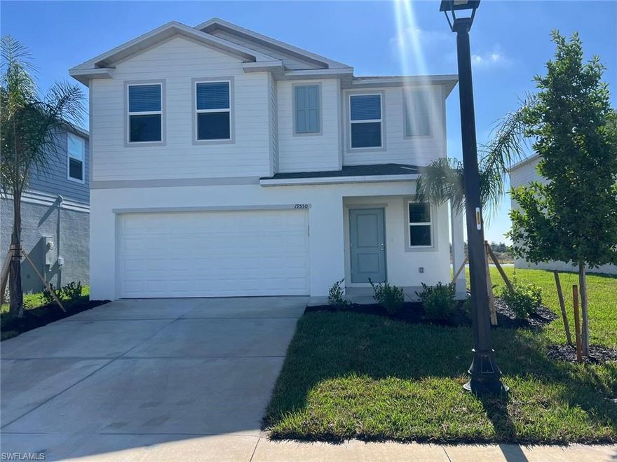 Spacious, brand-new 5-bedroom, 2.5-bath two-story home with a den, located in a secure gated community and featuring beautiful lake views. This thoughtfully designed residence offers abundant natural light and generous living space, ideal for families or professionals seeking comfort and functionality. Enjoy resort-style community amenities including a pool, fitness center, park, and more. HOA fees are paid by the landlord and include cable and lawn maintenance, providing added value and convenience. Be the first to live in this new construction home and enjoy modern living in a peaceful, family-friendly neighborhood.