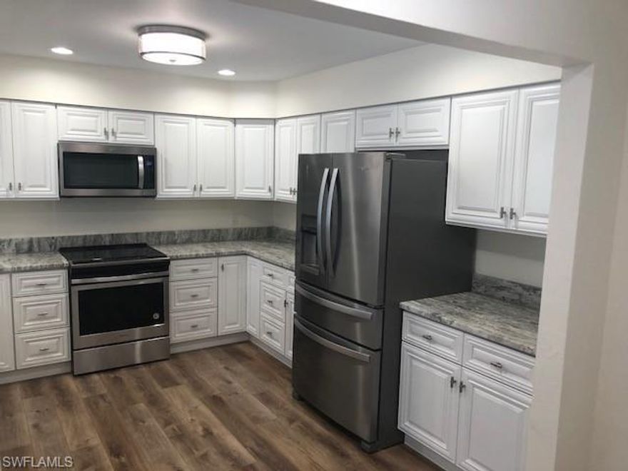 Open House Sunday 8/12/18 from noon to 4. Brand new everything - newly remodeled 7/2018 by award winning design and craftsmen firm. Desired main floor - 1,400 sq.ft. 2/2 with attached garage in Tre-Vigne (gated) in Vineyards.
100% move in ready! New paint, beautiful new kitchen with gorgeous stone tops, new stainless steel appliances, new window treatments, new custom pantry, new custom walk in closet in Master - new imported Italian tile master shower, new warm Led lighting -new plumbing fixtures - custom high-end baseboards -spectacular new waterproof flooring and tile on screened lanai. Access to one of three community pools. Vaulted ceilings in great room w/skylights - natural light. Membership to Vineyards Country Club is optional. Just unpack and go play!