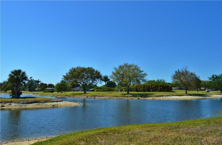 Rarely available 3 bedroom 2.5 bath townhouse with garage located in the Ironwood subdivision of Lely.  This lovely home is surrounded by tranquil lake and golf course views! Tastefully renovated kitchen with granite counter tops is perfect for families or entertaining and has plenty of cabinet space with a separate dining area. Half bath has also been tastefully redone. New AC installed in 2014 and a new water heater was installed in 2016! The master bedroom and bath is spacious and overlooks the lake and Hibiscus Golf Club 18 hole golf course. The guest bedrooms and bath are also very sizable. Just steps to the community pool and mail boxes is a major plus.  What makes Ironwood so desirable is the generous amount of guest parking spaces for family and friends. Gas grills are permitted so you can enjoy grilling steaks and burgers on your private side patio. The garage is superb for your vehicle and/or bicycles. Ironwood is nestled just west of St Andrew Blvd and Tamiami Trail E. Only a 10 minute drive to fine dining, shopping, and beaches that Olde Naples has to offer!  This unit won’t last long.  Over $375,000 in reserve funds!!  Schedule your showing today! HOA covers Flood Ins.