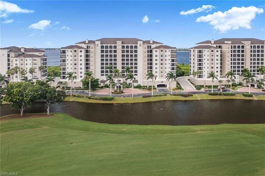 Enjoy refined waterfront living in the exclusive Palmas del Sol community within Gulf Harbour Yacht & Country Club. This beautifully updated corner-unit Castille model offers added privacy and an expansive screened-in lanai, perfectly positioned to capture sweeping views of the Caloosahatchee River. 
The residence features 3 bedrooms and 2.5 baths with a desirable split floor plan ideal for both everyday living and entertaining. The interior has been freshly painted and features new carpet in all bedrooms, while rich wood flooring flows throughout the main living areas. Luxury tile enhances the baths, and the updated kitchen showcases quartz countertops, a cooktop island with hood, stainless steel appliances, and custom cabinetry. A built-in buffet adds function and elegance to the open living and dining spaces.
The primary suite enjoys tranquil river views, electronic shades, a custom walk-in closet with built-in shelving, and a spa-inspired bath with dual vanities and a spacious walk-in shower. Two guest bedrooms, an oversized storage room, impact-rated windows, electric lanai shutters, and a private two-car garage located just one level down add comfort and convenience. This unit sustained no hurricane damage.
Step onto the oversized screened lanai to enjoy peaceful mornings and vibrant sunsets overlooking the river—an ideal extension of the living space. Over the past 14 months, Palmas del Sol has completed a $12M+ community refresh, including new roofs, exterior paint, stucco, and moisture remediation where needed. The Gulf Harbour clubhouse is also undergoing a $19M renovation, ensuring exceptional amenities for years to come.
Residents enjoy a private Palmas del Sol clubhouse with a community pool, as well as access to Gulf Harbour’s resort-style offerings including an 18-hole championship golf course, deep-water marina, tennis, fitness center, and waterfront dining. From the marina, it’s a short cruise to Sanibel, Captiva, and Fort Myers Beach, with Gulf beaches just minutes away by car.
Palmas del Sol represents the pinnacle of Southwest Florida coastal living—where luxury, location, and lifestyle come together effortlessly.