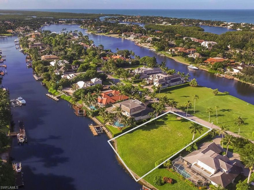 Outstanding opportunity to build your dream home on this incredible, deep-water homesite. This 227 foot deep lot can accommodate a gracious home that captures the long water views of Hidden Bay. Short distance to the Port Royal Club and all of its amenities; fitness center, tennis facilities and of course the Gulf of Mexico. Approximately 107 feet of water frontage. Harrell & Co. Architects plans available.