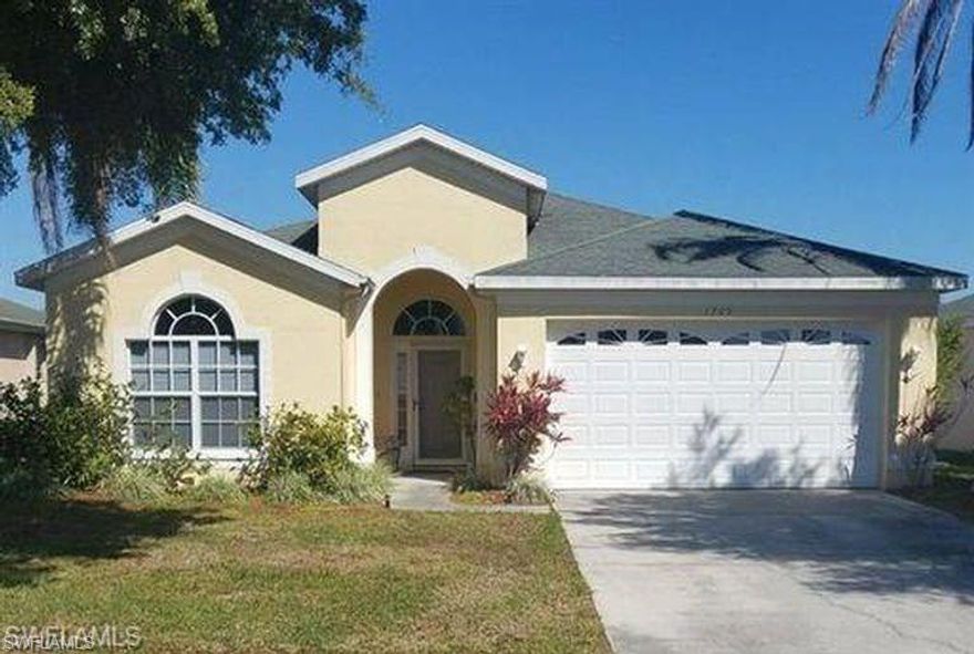 VACANT AND READY TO GO! Beautiful Amber model located at EMERALD COVE one of the most affordable family oriented communities in Cape Coral conveniently located near schools, health care facilities, shopping centers, restaurants, parks and entertainment. Property sold in AS IS condition.The house features NEW water saver dishwasher, NEW microwave, NEW high efficiency AC system replaced in 2017, NEW high efficiency hot water heater. Tile flooring, Berber carpet, window treatments, arched windows, plant shelves, storm shutters, good sense house energy package, this house has been inspected and approved for wind mitigation. Garage door is extra high (8' instead of 7'). Emerald Cove is a family community with no through traffic. Community has been upgraded to new sidewalks, streetlights, in-ground sprinklers, heated community swimming pool, fishing pier, beach, playground and gazebo. Low HOA fee ($160.00/monthly) includes cable tv. Seller mottivated. Use As Is contract. It won't last ! ON SUPRA ! Call owner for showings. Check confidential Remarks please.