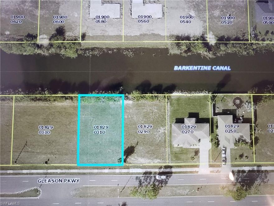 Are you looking for a lot to build your dream home?  Enjoy jet skiing, kayaking?  Claim your piece of paradise in SW Florida.  This great location, SW Cape Coral fresh water canal lot is located on the Barkentine Canal.  Close to restaurants, shopping, schools.  All assessments paid.