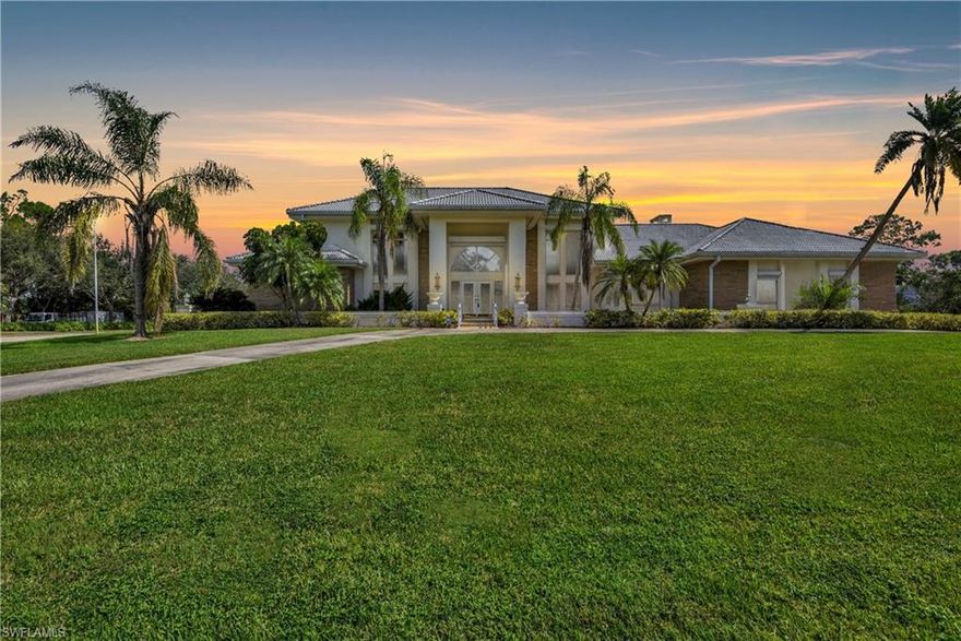 Luxury Living in a Country Club Setting! Custom built 2-story home offering just under 6,000 sf of living space situated on an oversized corner lot. Backing up to the Golf Course & lake, with tall hedges surrounding the pool, this home provides a serene and private setting. Featuring a grand entrance with winding staircase, custom mirrors, a beautiful fireplace including floor to ceiling stone, and wall-to-wall windows & sliders that allow the natural FL sunshine to pour in. Stunning tile floors, 4 fireplaces, tall wood detailed cathedral ceiling, and massive pool area w/ Summer Kitchen are just a few of the reasons you will fall in love with this home. In 2010 a new tile roof was installed, pool & deck were refurbished and a new screen cage was installed. Residents of The Forest enjoy the privacy and security of a gated community nestled on 650 lushly wooded acres that border a Nature Preserve. With natural settings beautifully framed by two 18 hole championship golf courses, a tennis center offering lighted clay courts, & a newly renovated Clubhouse.