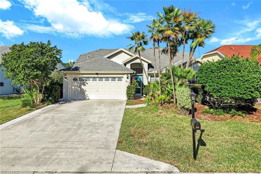 Naples living at its best, just 5 miles from iconic Fifth Ave South and the Gulf’s white sand beaches! 

Welcome to this beautifully updated home in the highly sought after Berkshire Lakes community, offering the perfect combination of location, lifestyle, and long term value. Whether you are looking for a full time residence, winter retreat, or investment property, this move-in ready home delivers. Inside you'll find soaring vaulted ceilings, abundant natural light, and modern finishes that create an open and inviting atmosphere. The thoughtfully designed floor plan features 2 bedrooms, 2 bathrooms and a den that offers flexible space for a home office, guest room, or hobby area. Recently renovated bathrooms add a fresh feel, while the updated lanai and outdoor living area provide the ideal setting for relaxing or entertaining. Additionally, a spacious driveway and two car garage provides convenience and curb appeal. Berkshire Lakes is one of Naples most desirable communities and is known for its lush landscaping, tranquil lakes with walking paths, resort style amenities including pickleball, tennis, and a community pool. All of these amenities are provided to residents with low HOA fees of just $695 a year. Nearby, Berkshire Commons plaza provides everything you need from grocery stores, restaurants, drugstores and many more everyday conveniences. All of this while Naples’ world class beaches, downtown, dining, and entertainment remain just a short drive from your doorstep.

Opportunities like this in Berkshire Lakes are rare. Schedule your private showing today and experience the Southwest Florida lifestyle before it is gone!