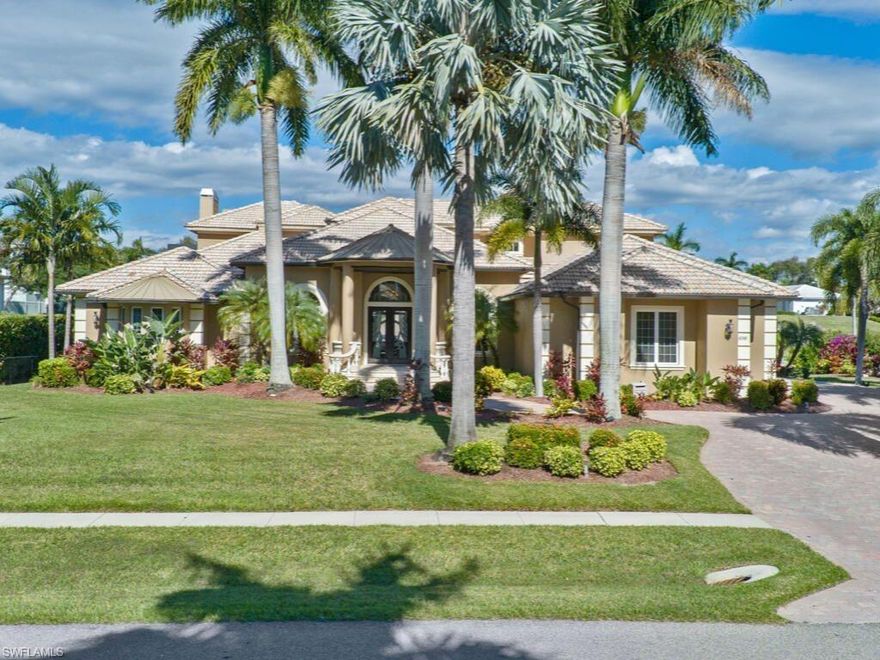 1658 Mcilvaine Court on Marco Island, is the perfect merger of an outstanding 5700 Sq. Ft. home, and provides a compound of amenities not to be found anywhere on Marco Island. This unusual property offers 125 feet of impressive waterfront and direct access to the Gulf of Mexico, that includes boat docks, jet ski lift. The incredible two-story home itself comes with many features and details throughout, like natural stone tile, & three wet bars, and a dream kitchen., with an island and breakfast bar. Also included is a large theater room, master suite with exercise room, & a private loft area, featuring a patio and sun deck providing beautiful sunset and water views. Finally, a sweeping veranda is outdoor living at its finest, which includes a fireplace, saltwater pool, gas spa pool bath, gas grill and summer kitchen. There are many more outstanding features to this listing that must see.