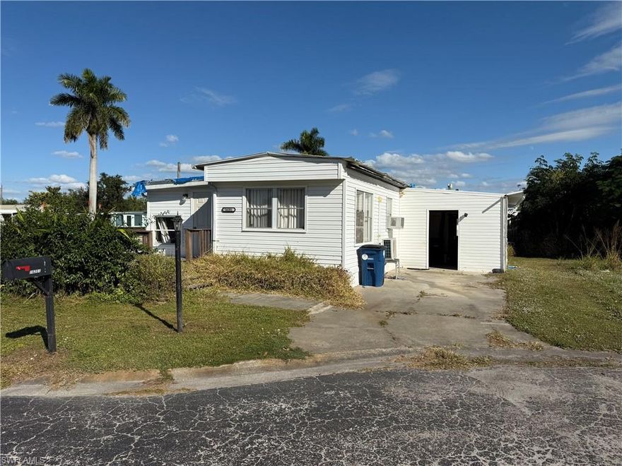 Located only 5 Miles from Fort Myers Beach, this 2 bedroom 2 Bath home is located in Coastal Estates, an all community in South Fort Myers.  Valued for the price of a vacant lot, this home will sell FAST!!  Looking for an investment or perhaps you want to do the work yourself, the opportunities are endless!  Do no miss your chance to jump on this deal!  What are you waiting for?  Call now!