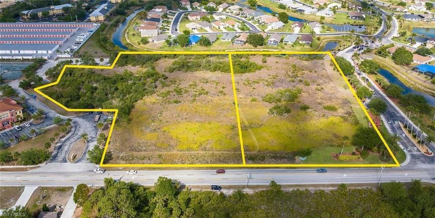 Town Lakes CPD 4 Acres Commercial Land - SWC Fountain Mist Blvd. & Williams Rd. Lehigh Acres, FL
Permitted Uses include Retail, Office, Medical, Mini Warehouse, Day Care/Schools, ALF possible RPD
Previously developed lot 
Cleared & filled, utilities at the property line & curb cut in place for access via Fountain Mist
Landscape buffer installed on north property line
Lot dimensions appx 300' W x 540' D - 300' frontage on Williams - At entry to gated community of 425 homes
4 acre lot to be delivered at closing via lot split to be done by Seller
Potential shared second access to be constructed for direct access to Williams Rd. - Engineered plans available
Northerly 4 acres is the Subject Property to be split prior to closing by Seller on the outlined aerial
2 min drive to Lee Blvd, hospitals, schools, shopping & parks - 15 min drive to SR 80 & downtown Fort Myers
20 mins to I-75 @ Colonial Blvd. & 25 mins to SW FL Int'l Airport
