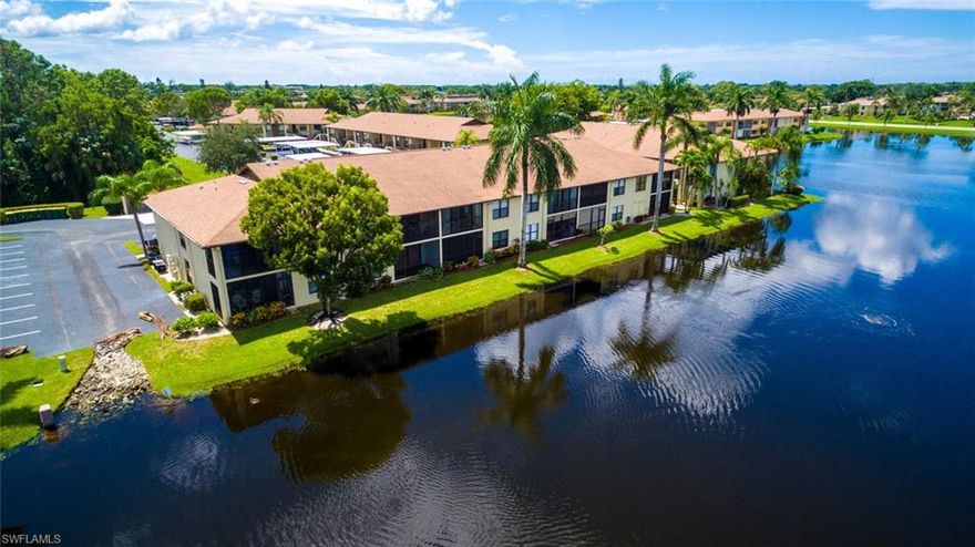 Come visit this rare second floor unit with beautiful southwest Florida lake view! This condo is located in Fountains V which is a very desirable community in East Naples. This community is the perfect get away. It is located within minutes of restaurants, shopping, beautiful beaches, downtown Naples and Marco Island. This condo offers 2 bedrooms and 2 baths with 1,317 sqft. Large screened lanai overlooking the beautiful lake. Lots of natural light. Tall ceilings. Eat in kitchen with separate dining room. Just steps away from two different pools. Great opportunity! Come and see it.