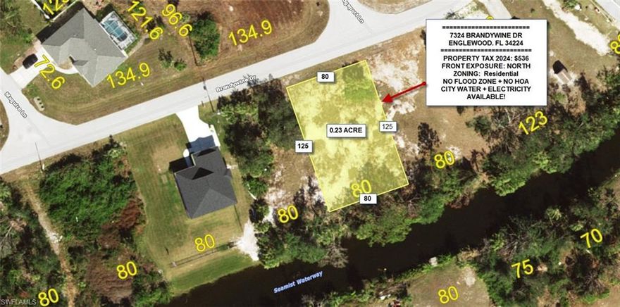 BUYER TO DO THEIR OWN DUE DILIGENCE, ORDER ENVIRONMENTAL STUDY, CONFIRM USE CODES AND MEASUREMENTS. Buyer to assume future assessments including any and all permitting information . This data is based upon information which we consider reliable. It is the responsibility of the buyer's agent and/or the buyer Agent/broker not responsible for errors

Please TEXT listing agent at 941-315-8088 for questions. Please submit all offers to mytheresenguyen@gmail.com. 
Please use Vacant Land Contract. Thank you.