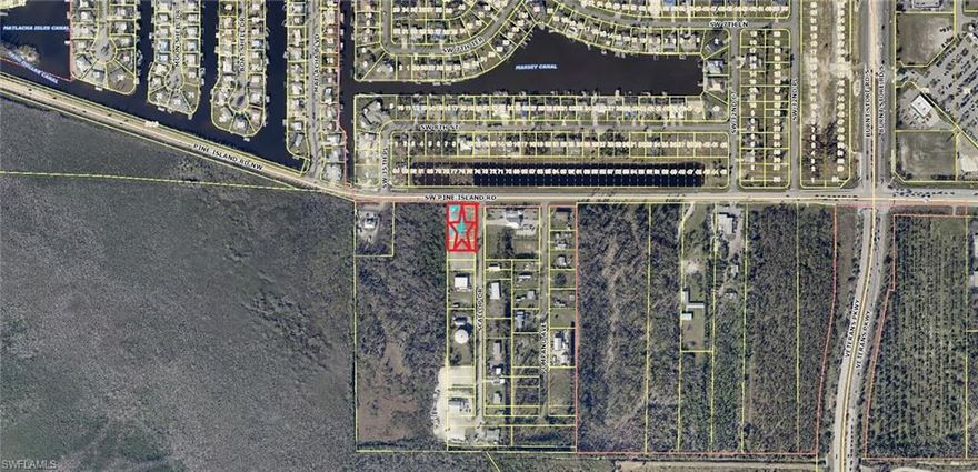 2 lots! Great investment opportunity!! Almost 1/2 acre with 140ft of Pine Island Rd Frontage (four total lots). This property is near the Fast Developing Pine Island Rd/Veterans and Burnt Store Rd Corner, and Matlacha, providing a high traffic count. Central Water is available and a sewer line is available at Pine Island Rd. The possibilities for this parcel are numerous...Currently Zoned for Mobile Homes within Unincorporated Lee County, providing a low tax rate(4 separate lots/4 mobile homes), Or Possible rezoning into the City of Cape Coral with Commercial Zoning/Pine Island Rd Corridor Zoning, which provides many Commercial Uses. Adjacent lot addresses are 11961,11971, Scallop Dr. Cape Coral and Pine Island Road-PID # 19-44-23-01-0000A.0020   ***-OWNER FINANCING AVAILABLE WITH 1/3 DOWN, FLEXIBLE TERMS***