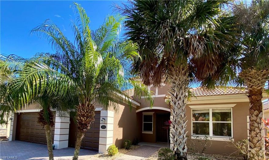 Perfectly positioned on a scenic waterfront lot with a tranquil preserve view beyond the lake, this beautifully appointed home captures the essence of Southwest Florida living. Offering 4 bedrooms, 2 bathrooms, and a 3-car garage, the residence combines generous space, thoughtful design, and a peaceful natural setting. Step inside to discover light-filled living areas with an open, inviting flow—ideal for both everyday living and entertaining. The spacious kitchen anchors the home, seamlessly connecting to the main living and dining spaces, making it perfect for gatherings large or small. With four bedrooms, there’s flexibility for family, guests, or a home office, while the primary suite serves as a private retreat to unwind at day’s end.  Outdoors, the views are truly special. Enjoy your morning coffee or evening sunset overlooking the lake, with the added privacy and beauty of a protected preserve beyond—an ever-changing natural backdrop that brings serenity and wildlife right to your doorstep.  Located within the highly desirable Bella Terra community, residents enjoy resort-style amenities including a grand clubhouse, resort pool and spa, fitness center, tennis and pickleball courts, miles of walking and biking paths, and a vibrant calendar of social activities. All of this is just minutes from world-class beaches, Coconut Point, Miromar Outlets, RSW International Airport, and the best of dining and entertainment in Estero.  Whether you’re looking for a full-time residence or seasonal escape, this home offers an exceptional blend of space, scenery, and resort-style living—where every day feels like a getaway.