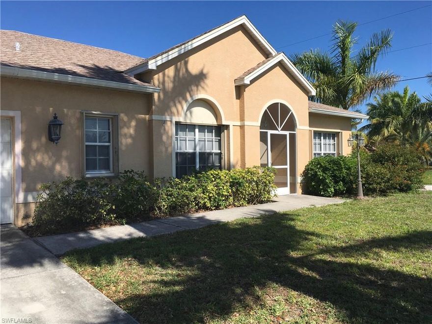 SITUATED ON A CORNER LOT WITH ALL ASSESSMENTS PAID. This home boasts over 2200 sq. ft. with a large open great room floor plan. Beautiful eat-in kitchen with center island, breakfast bar, nice cabinets with granite counters and stainless appliances. Oversized master suite with private bath and 2 large walk-in closets, 2 guest suites and guest/pool bath. Home also features a den/home office and a formal dining room. Solar heated pool and generous size screened lanai that is perfect for entertaining family and friends. Fully fenced yard 2018 and new roof in 2018. Accordian hurricane shutters. Home is being sold completely turnkey furnished.