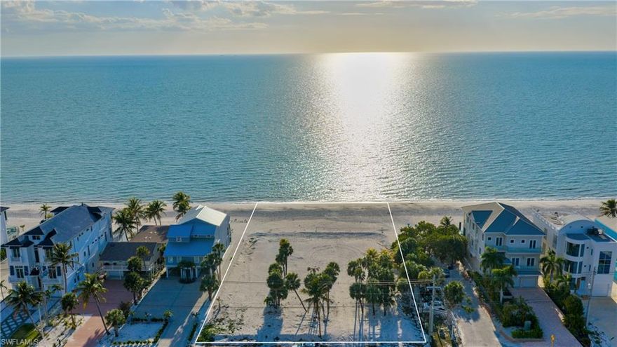 Investors|Builders|Developers encourage to explore this Once-in-a-Lifetime Opportunity to create the most substantial beachfront sanctuary ever constructed on a highly desirable stretch of Bonita Beach. Three rare contiguous, vacant, filled beachfront lots. This prime location offers gorgeous western exposure, iconic sunset views, and white sand beaches for the discerning buyer with the foresight to recognize this incredible opportunity.  The property across the street is a dedicated mangrove preserve and will never be developed. The three parcels are being offered for sale at this time as a single purchase, preserving the only remaining undeveloped large residential beachfront parcel for sale on Bonita Beach.  A previous structure has been removed and new survey of the three lots as well as the combined real estate presently being completed. Additional PIDs: 31-47-25-B1-0010F.0210, 31-47-25-B1-0010F.0220