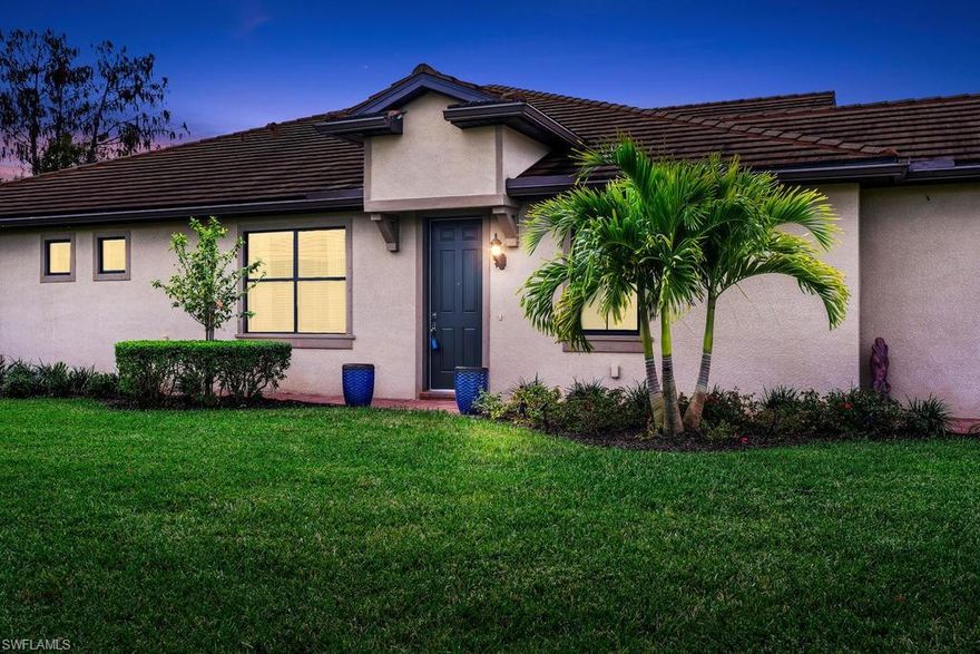 H.15505 Your vacation destination awaits! Come escape the cold winters and enjoy warm sunny days in this highly sought-after Serenity Villa located in Winding Cypress.  Ideal for entertaining with a large open concept living room and dining room, a kitchen with quartz countertops and stainless-steel appliances and beautiful den with glass french doors. The split bedroom design offers maximum privacy for you and your guests.  Sit back and relax on your expanded, screened lanai while enjoying your morning coffee!  Winding Cypress is 24-hour manned gated community offering a resort style pool, club house, state of the art fitness center and tennis and bocce courts.  A short drive to Marco Island and the ever popular 5th Av. Available for immediate occupancy!