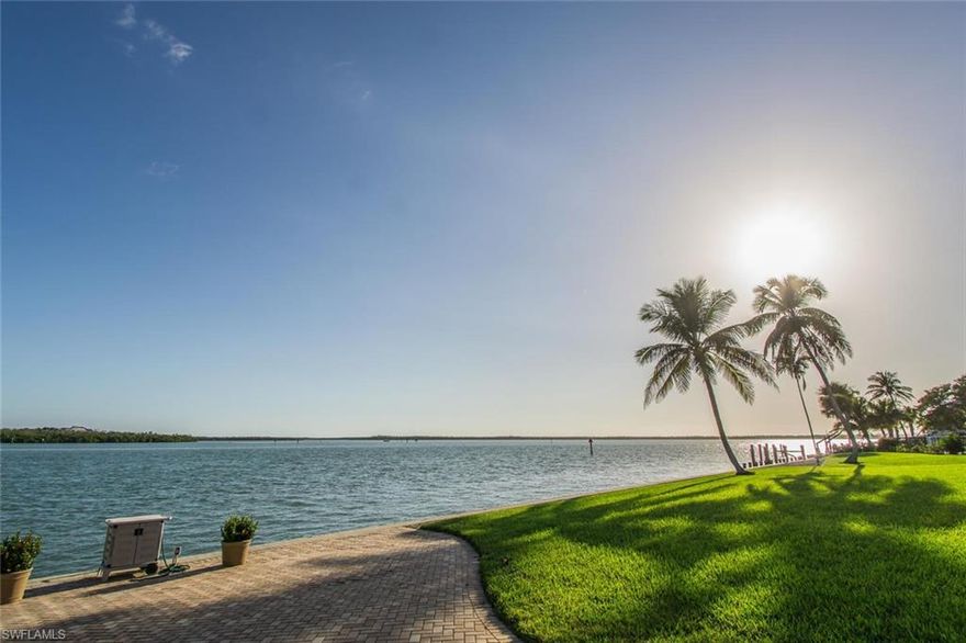 Enjoy the beauty of the Roseate Spoonbills feeding on the oyster bed across the waterway, and the Dolphins feeding along the pass and the other natural fauna found here in paradise. A home well built in 2004 featuring granite counters throughout, upscale kitchen appliances and an over sized homesite with 154 ft of seawall facing south and southwest. The second floor features a family room upstairs with two more bedrooms, and a huge 54 ft sunning balcony. While enjoying the natural setting outdoors swim in the 16 x 36 pool and relax in the circular spa.