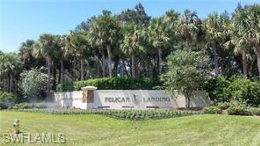 Stemming from a classy subdivision that has retained it's high exclusivity by where it exists and what it offers, this condo home is brimming with Southwest Florida's finest ambiance. Navigate Spring Creek or bask in your private beach after shuttling across Estero Bay and unfold back at this 3 Bedroom, 2 Bath, with quiet lanai. Even your car can relax in it's 1-car garage! Tennis and pickleball can become a part of your life in Pelican Landing with it's quality courts. Shopping and restaurants are near, - so entertaining if you can ever be pulled away from the vast landscapes serenity of the community. If you want even more stunning experiences there are Pelican's Nest Country Club membership options for-the-picking. Only the finest for you.