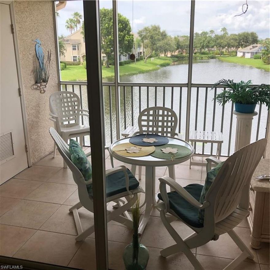 This  Parker Lakes condo has a terrific view of the lake. Located in the Grand View section, it's a comfortable second floor unit that has been well kept. The A/C unit is only a few years old. Close to the beach, shopping, and medical facilities, the unit will put a happy buyer in the middle of the best that SW Florida has to offer.  Come see it for yourself. THE VIEW IS FANTASTIC!