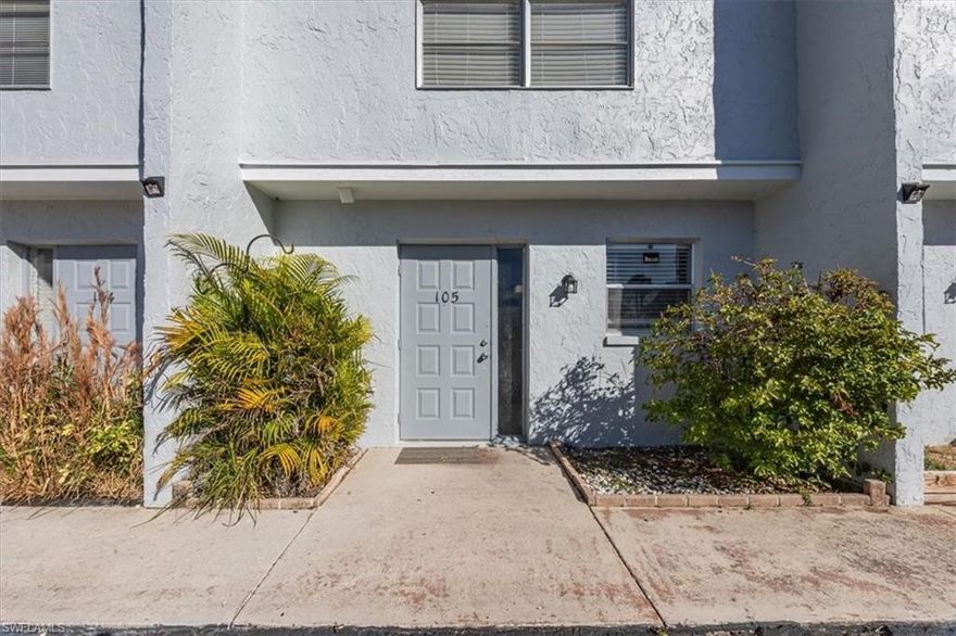 Discover comfortable living in this beautifully maintained 2 bedroom, 2.5 bathroom townhouse located in the highly desirable Southwest Cape Coral neighborhood. This bright and inviting home features a refreshed kitchen with modern cabinetry and quartz countertops, an open-concept spacious living area/dining space, beautiful flooring throughout, and a convenient half bath for guests, perfect for everyday living or entertaining. Upstairs, you’ll find two generously sized bedrooms along with two stunning bathrooms, providing ideal comfort and privacy for residents or guests. Large windows bring in plenty of natural light throughout, enhancing the home’s warm and welcoming feel. Enjoy peaceful Florida evenings from your private outdoor space or out by the community pool, and appreciate the convenience of in-unit laundry and ample storage. The community is well-maintained and close to everything Southwest Cape Coral is known for—shopping, dining, marinas, parks, and quick access to Cape Coral Pkwy. Whether you're looking for a full-time residence, seasonal home, or investment opportunity, this townhouse offers the perfect blend of location, comfort, and low-maintenance living.