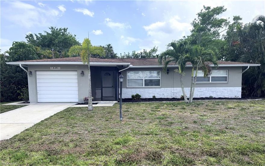 This beautifully updated home sits in a quiet, well-established central neighborhood between Archer Parkway and Academy. Enjoy a prime location just steps from Jason Verdow Memorial Park, not in a flood zone, and minutes from shopping, restaurants, and all services.Inside, the bright open-concept layout offers abundant natural light, solid CBS construction, and 18x18 diagonal ceramic tile flooring throughout. New double-pane windows (2016) and a brand new A/C system provide comfort and efficiency.The refreshed kitchen features a large cast iron double sink and Whirlpool stainless steel appliances.Outside, relax in a large private backyard oasis with mature trees and an under-truss lanai. Plenty of room for play or a future pool.Move-in ready with modern updates in an unbeatable location — schedule your showing today!
