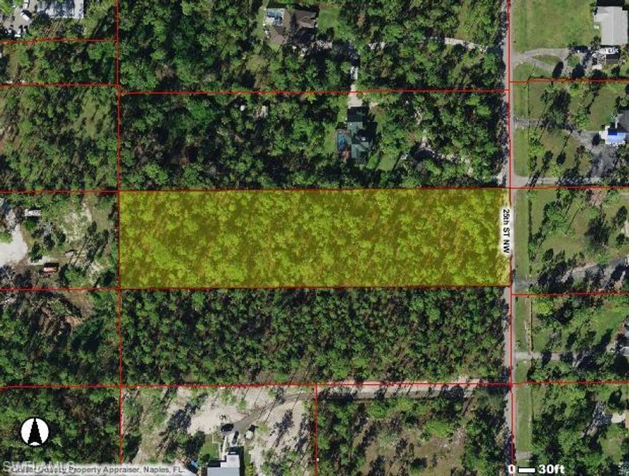 Close in and rarely available 2.5 acres. Close to downtown Naples and Naples beaches. Bring your horses and build your dream home here. Western exposure for great sunsets with privacy all around you. No HOA fees to pay. Live in the country while still being close to all Naples has to offer.